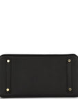 HMS Birkin 30 Black Epsom Gold Hardware
