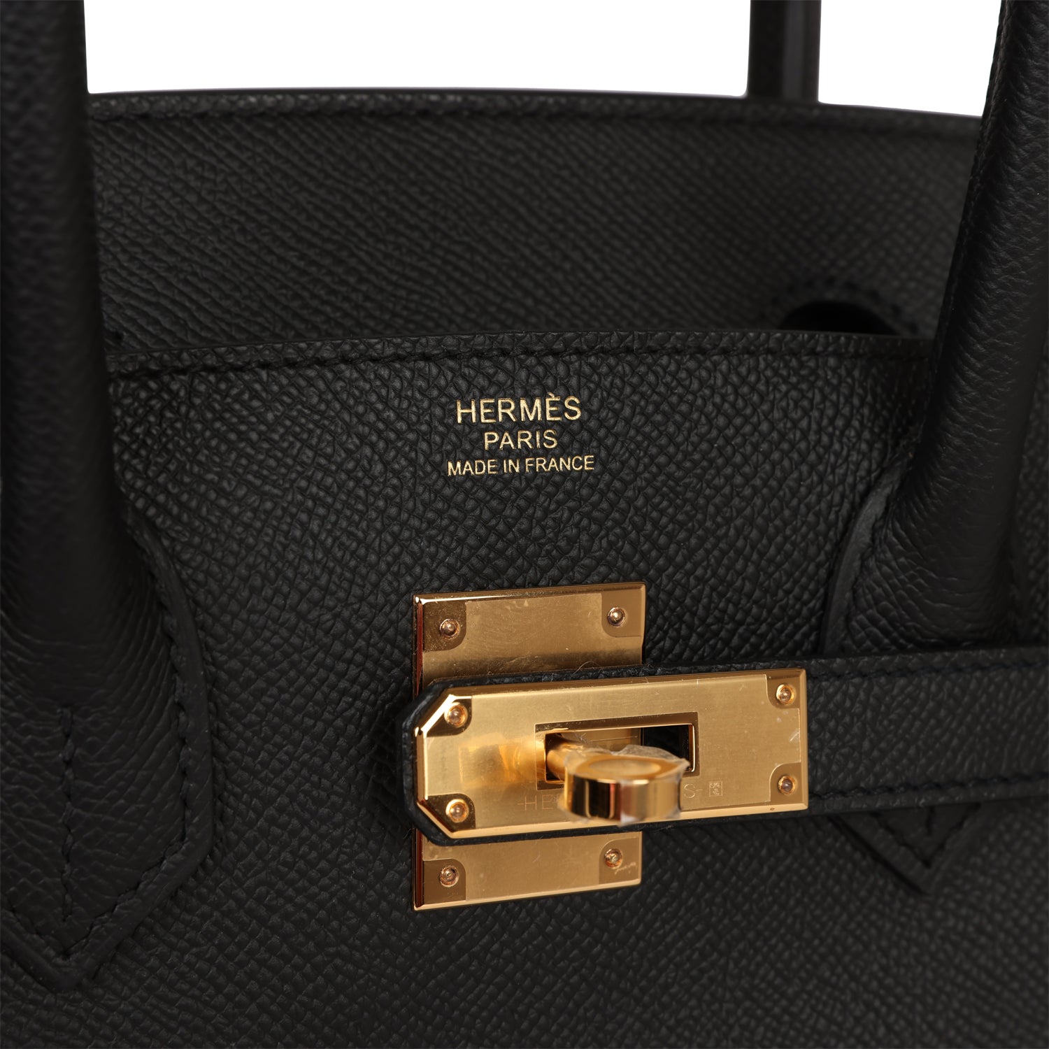 HMS Birkin 30 Black Epsom Gold Hardware