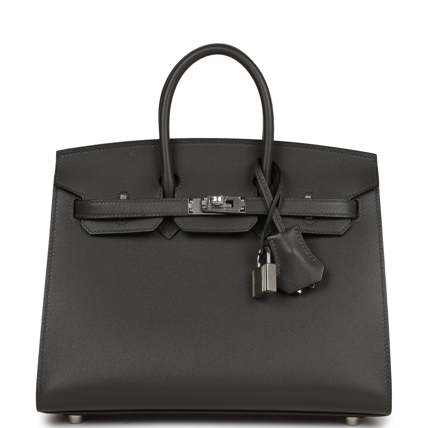 HMS Birkin Sellier 25 Gris Meyer Madame Palladium Hardware