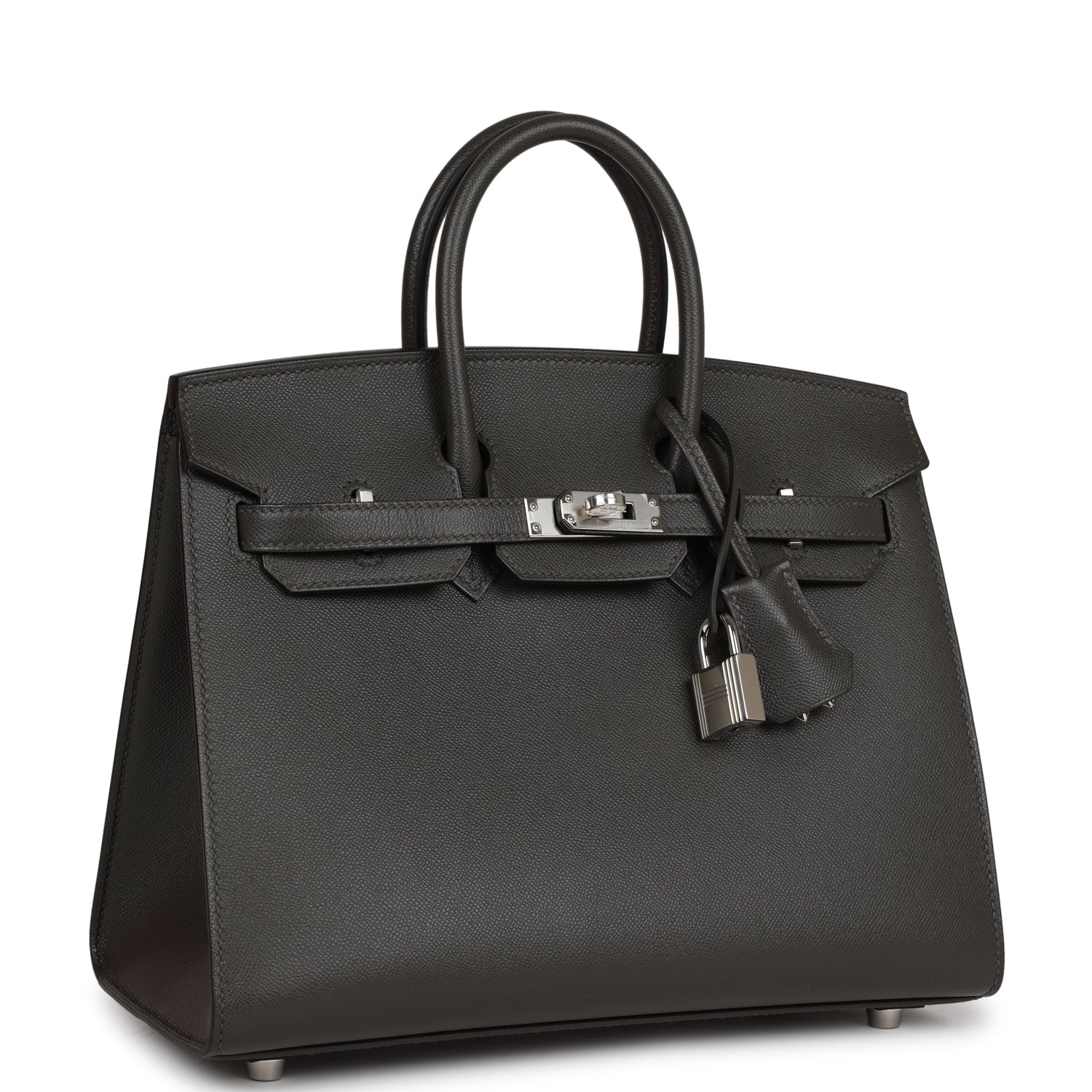 HMS Birkin Sellier 25 Gris Meyer Madame Palladium Hardware