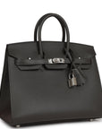 HMS Birkin Sellier 25 Gris Meyer Madame Palladium Hardware