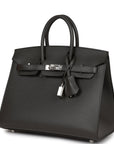 HMS Birkin Sellier 25 Gris Meyer Madame Palladium Hardware