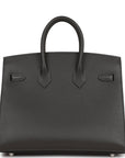 HMS Birkin Sellier 25 Gris Meyer Madame Palladium Hardware