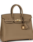 HMS Birkin 25 Beige Marfa Togo Gold Hardware
