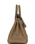 HMS Birkin 25 Beige Marfa Togo Gold Hardware
