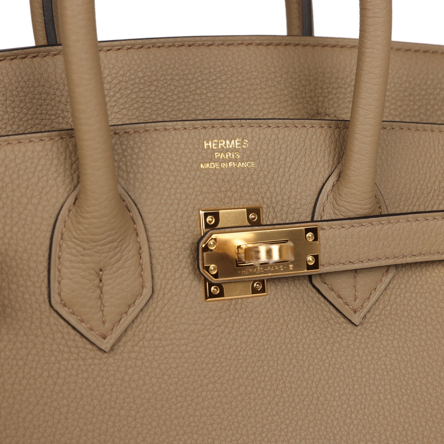 HMS Birkin 25 Beige Marfa Togo Gold Hardware