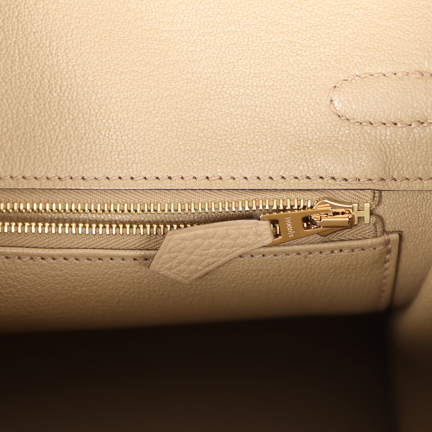 HMS Birkin 25 Beige Marfa Togo Gold Hardware