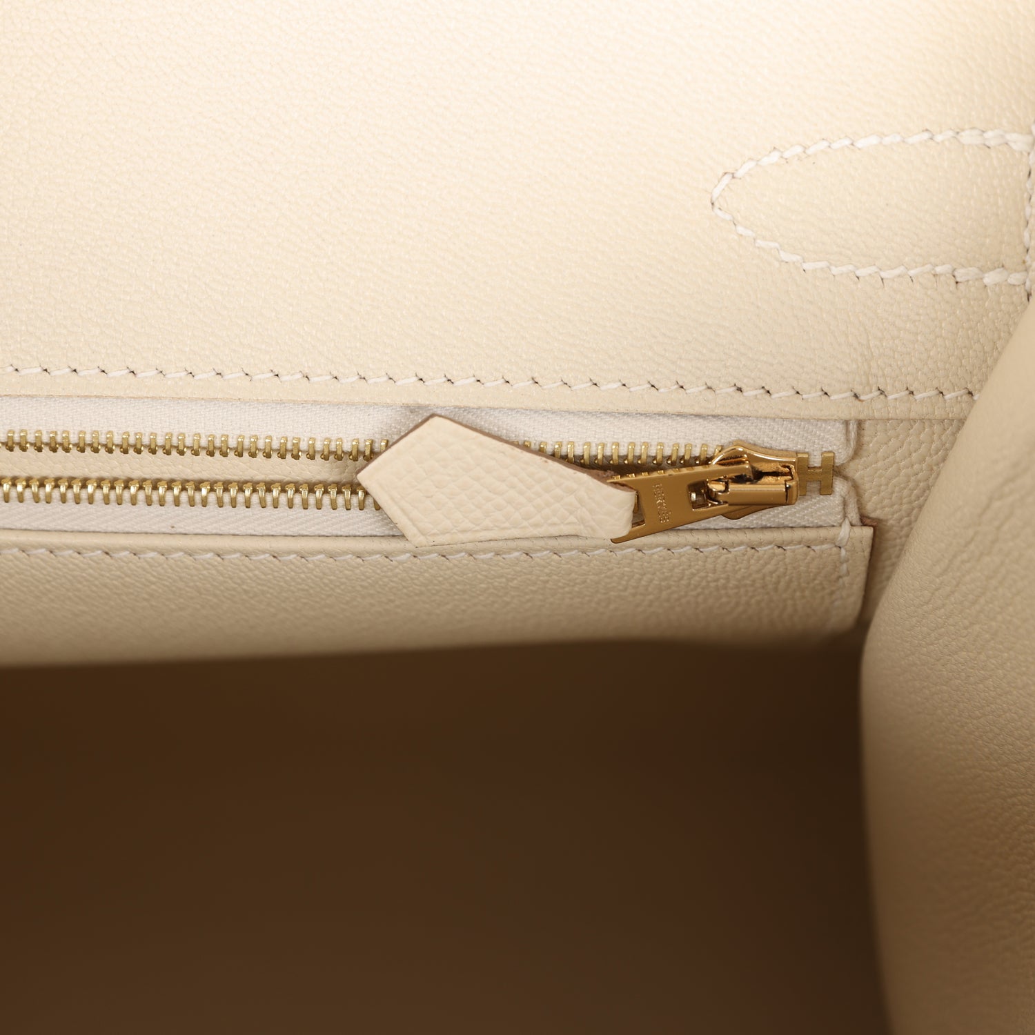 HMS Birkin Sellier 30 Craie Epsom Gold Hardware