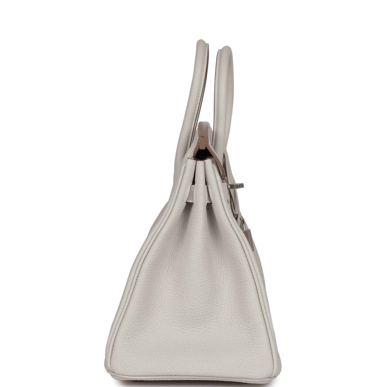 HMS Birkin 25 Gris Pale Togo Palladium Hardware