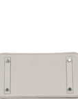 HMS Birkin 25 Gris Pale Togo Palladium Hardware