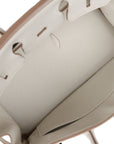 HMS Birkin 25 Gris Pale Togo Palladium Hardware