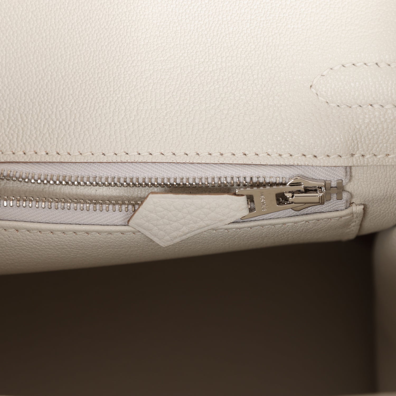 HMS Birkin 25 Gris Pale Togo Palladium Hardware