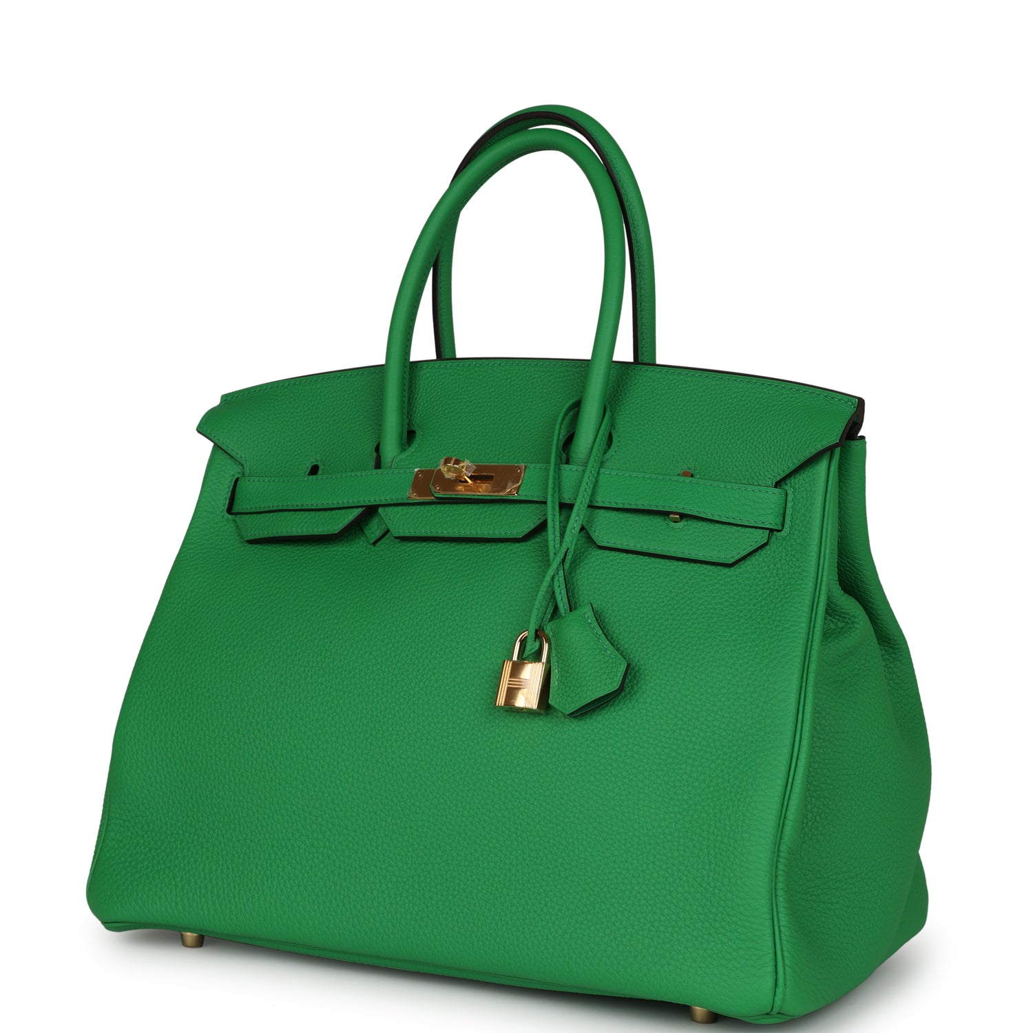 HMS Birkin 35 Bambou Togo Gold Hardware