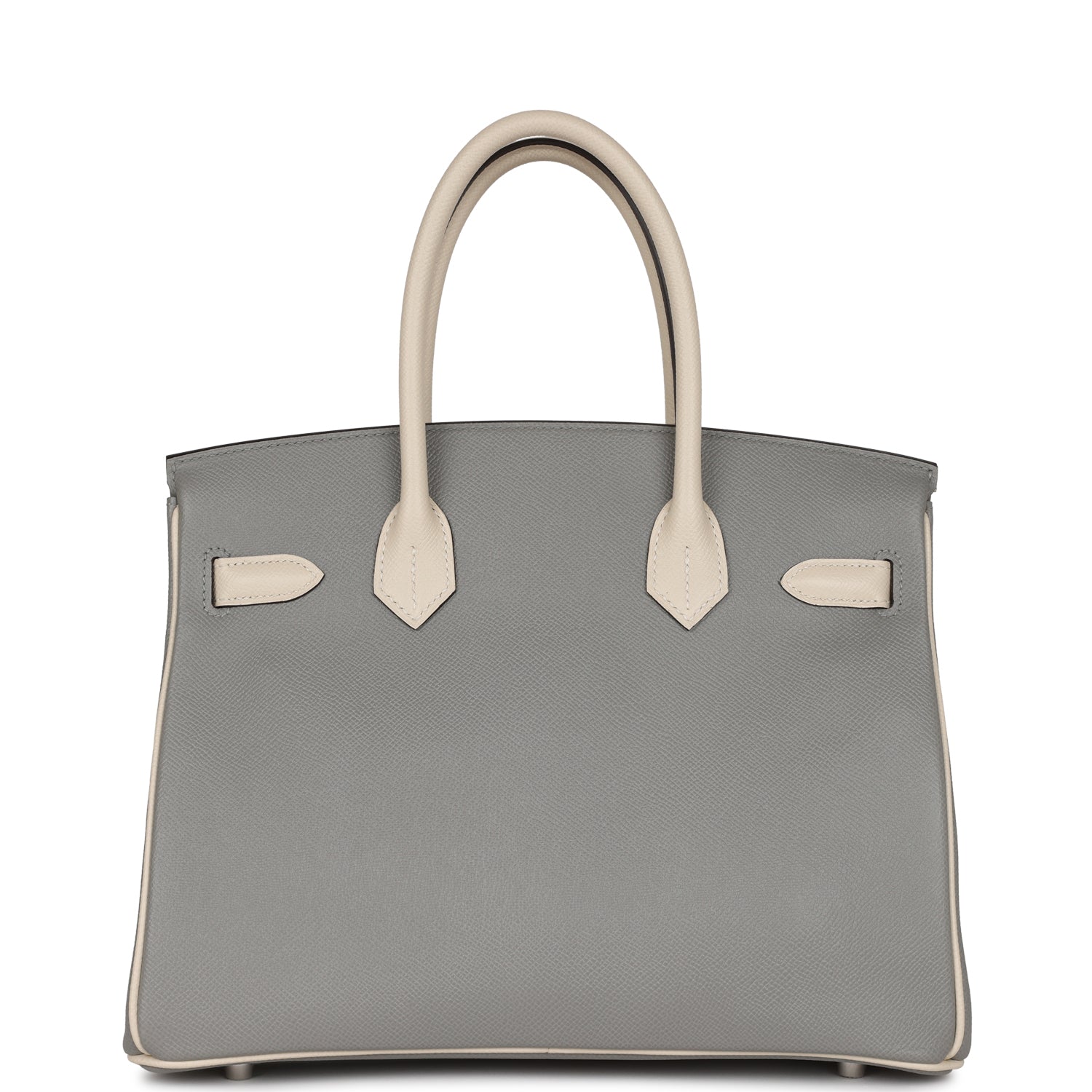 HMS Special Order (HSS) Birkin 30 Gris Mouette and Craie Epsom Brushed Palladium Hardware