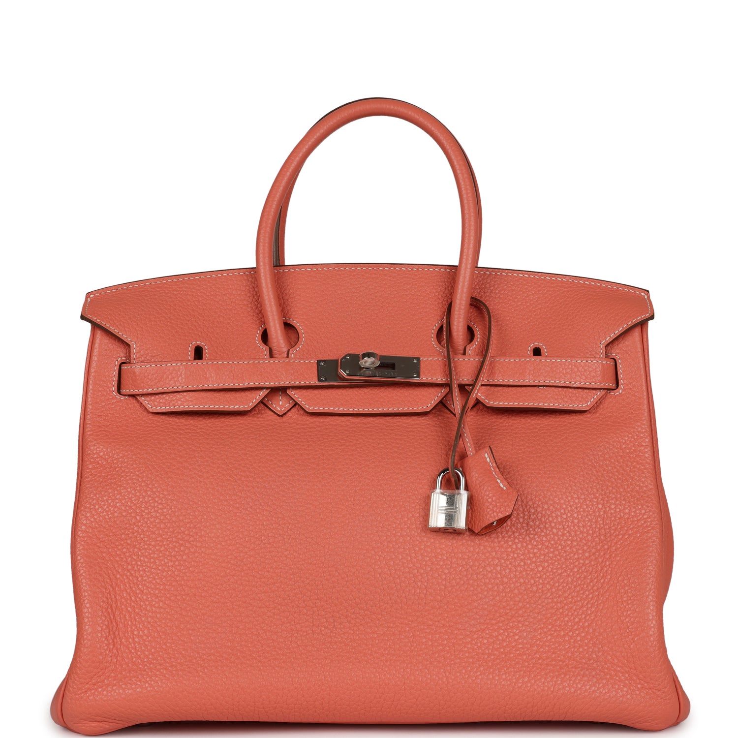 Top Quality HMS Birkin 35 Crevette Clemence Palladium Hardware