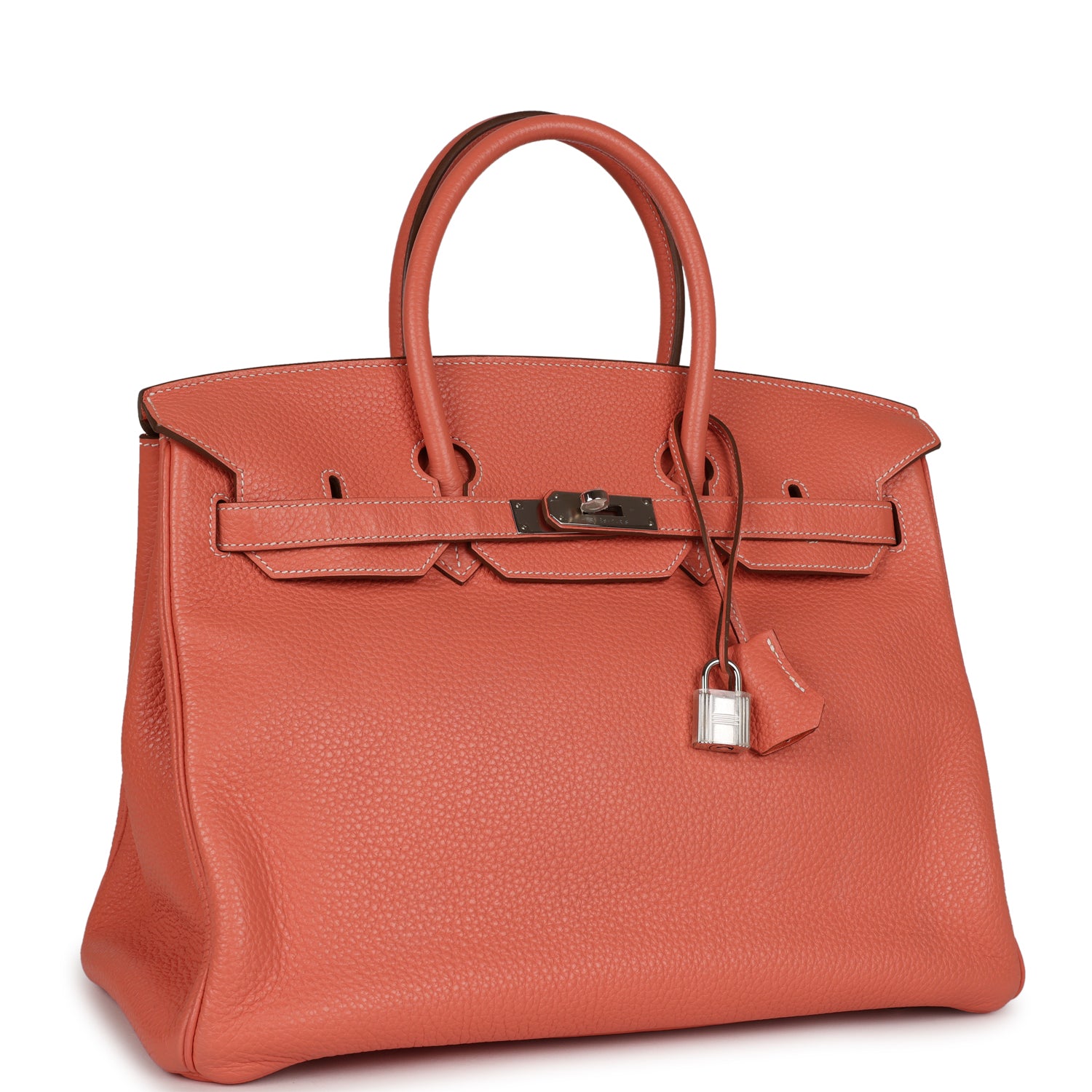 Top Quality HMS Birkin 35 Crevette Clemence Palladium Hardware