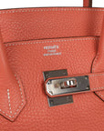 Top Quality HMS Birkin 35 Crevette Clemence Palladium Hardware