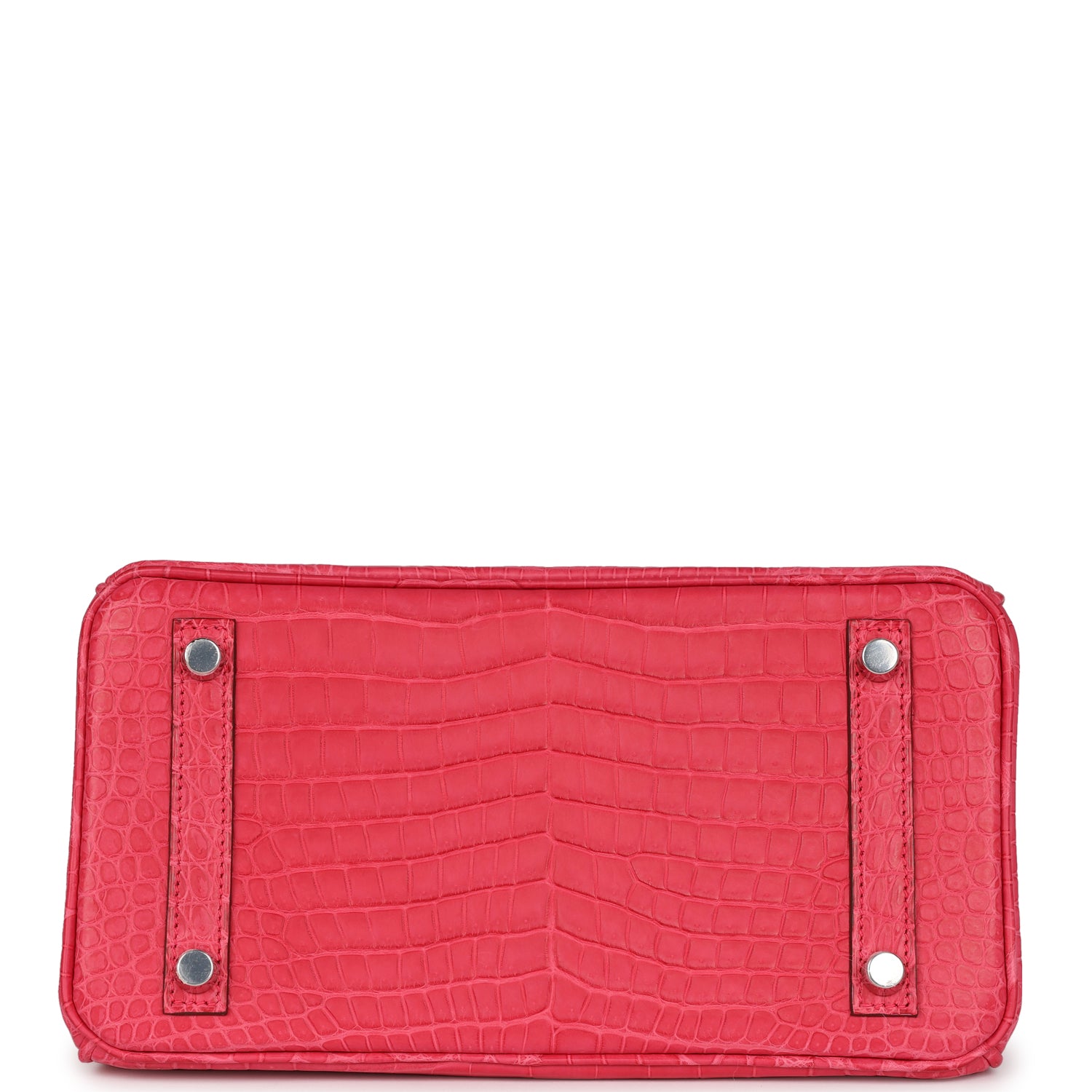 HMS Birkin 25 Rose Extreme Matte Porosus Crocodile Palladium Hardware