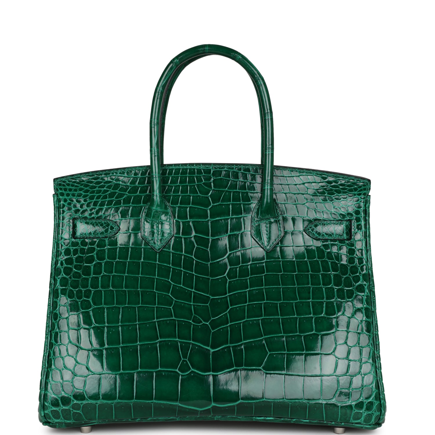 HMS Birkin 30 Emerald Shiny Niloticus Crocodile Palladium Hardware
