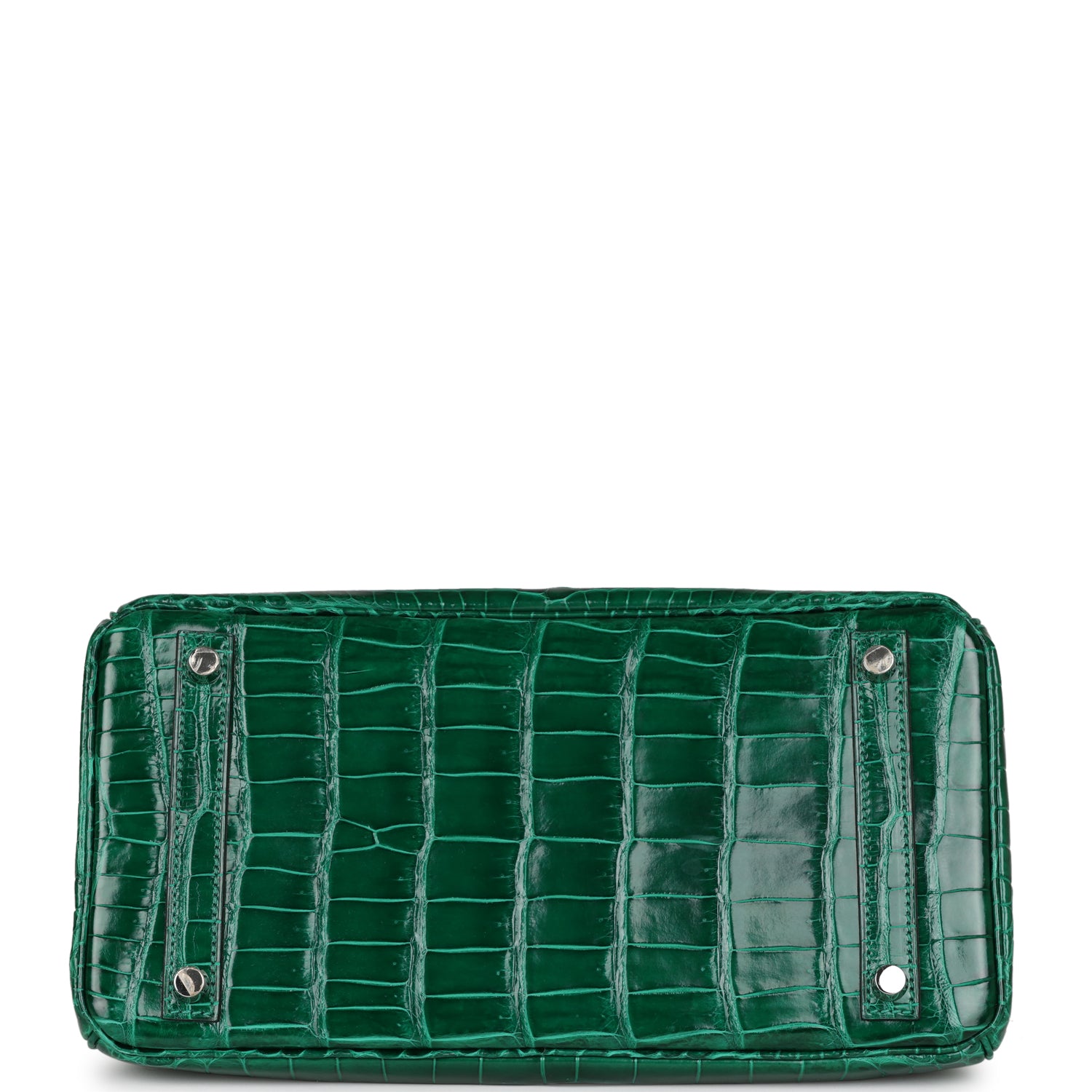 HMS Birkin 30 Emerald Shiny Niloticus Crocodile Palladium Hardware