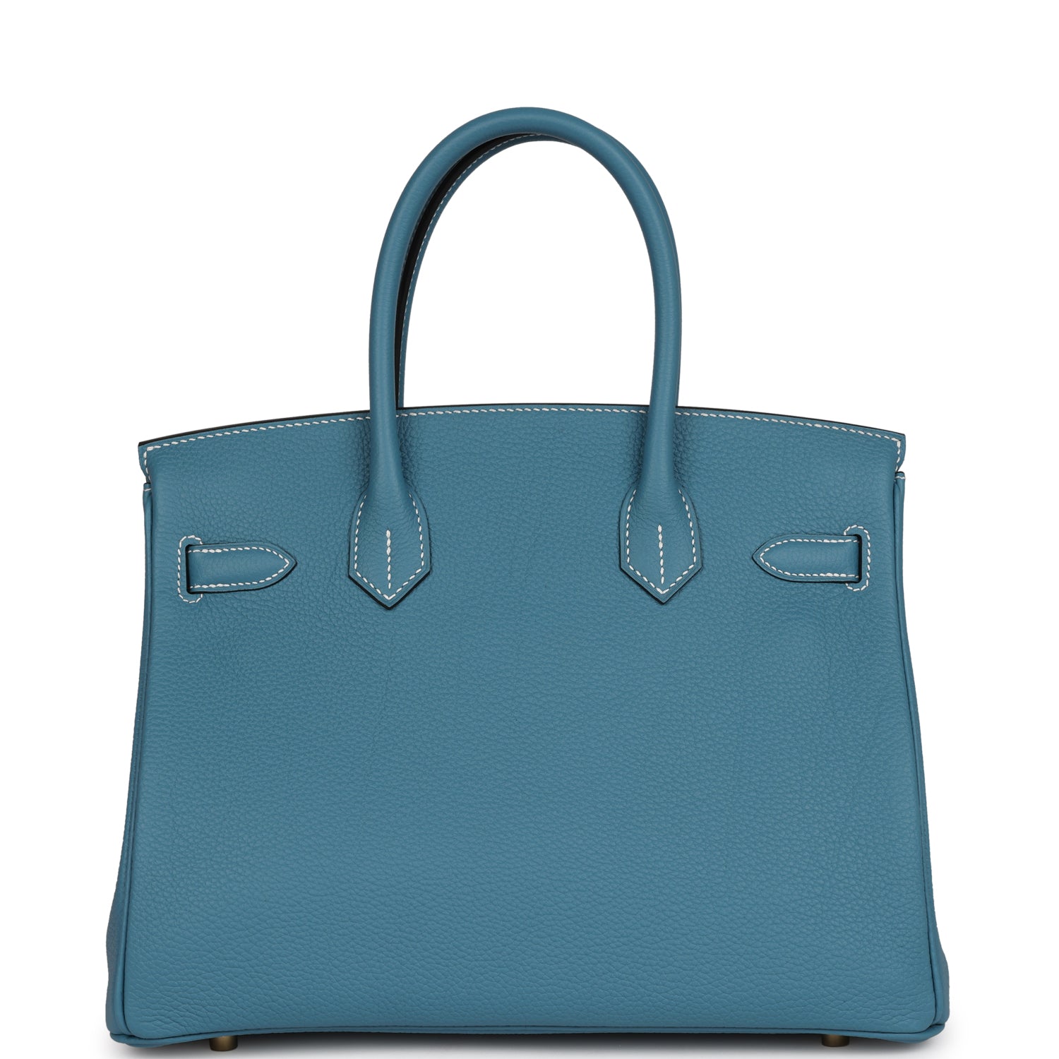 HMS Birkin 30 Blue Jean Togo Gold Hardware