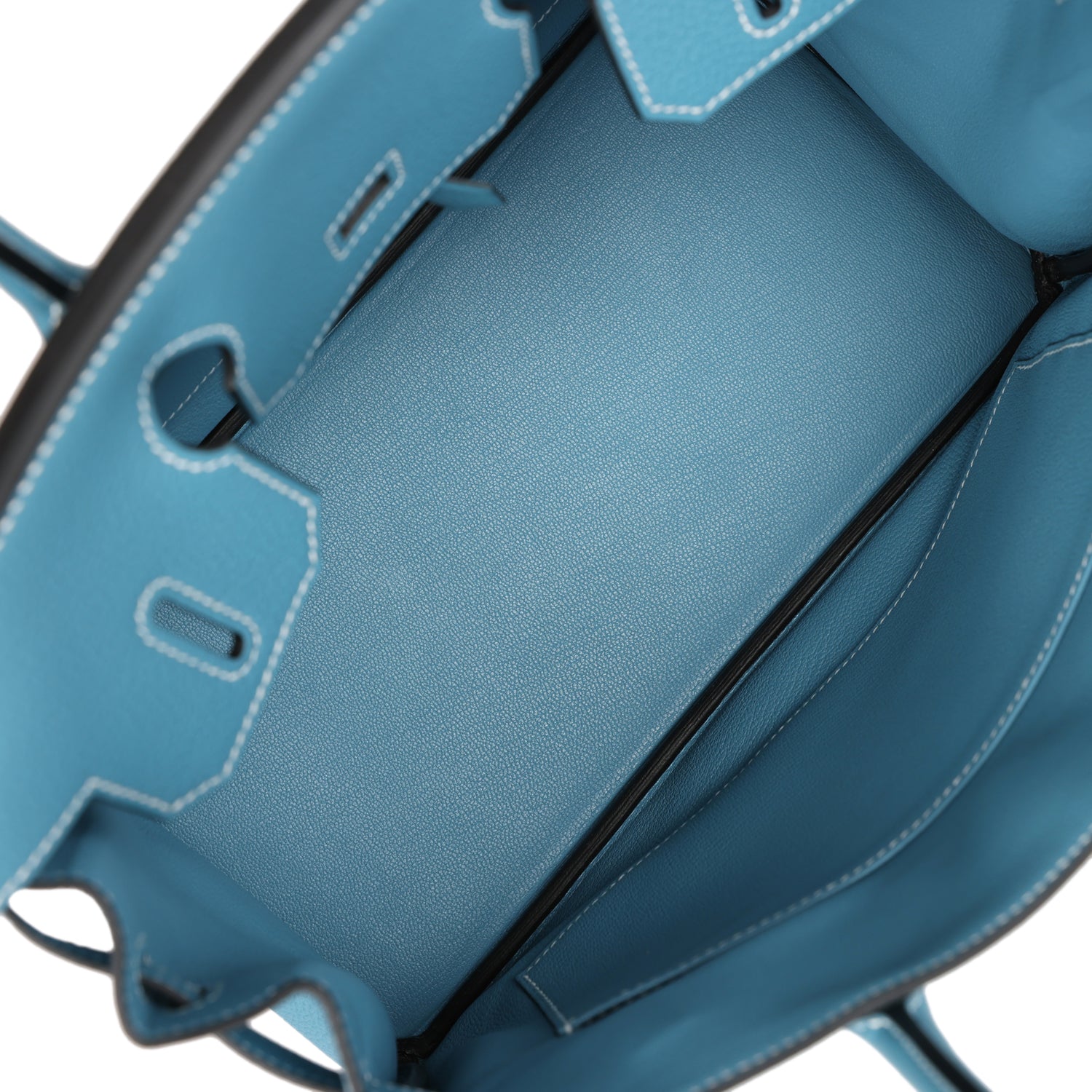 HMS Birkin 30 Blue Jean Togo Gold Hardware