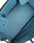 HMS Birkin 30 Blue Jean Togo Gold Hardware