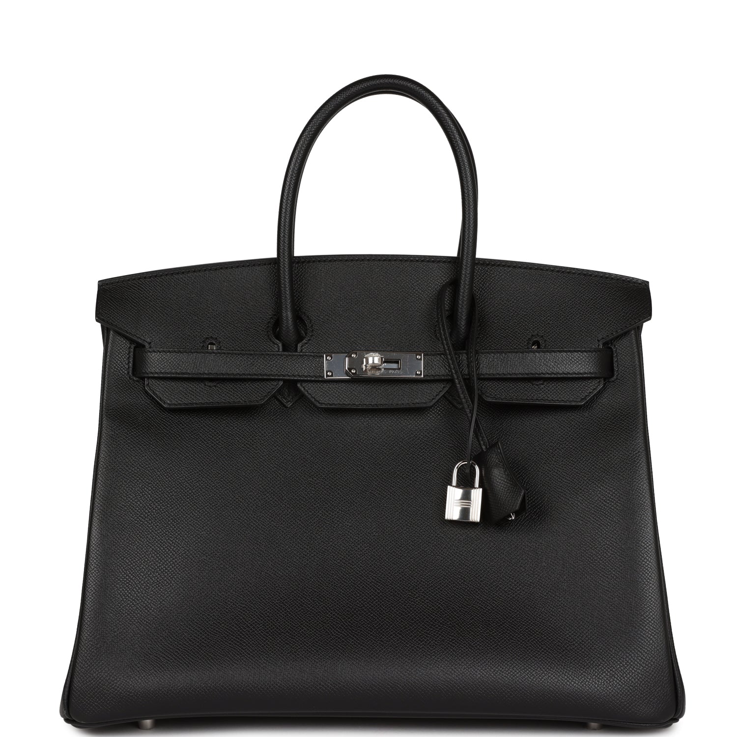 HMS Birkin 35 Black Epsom Palladium Hardware