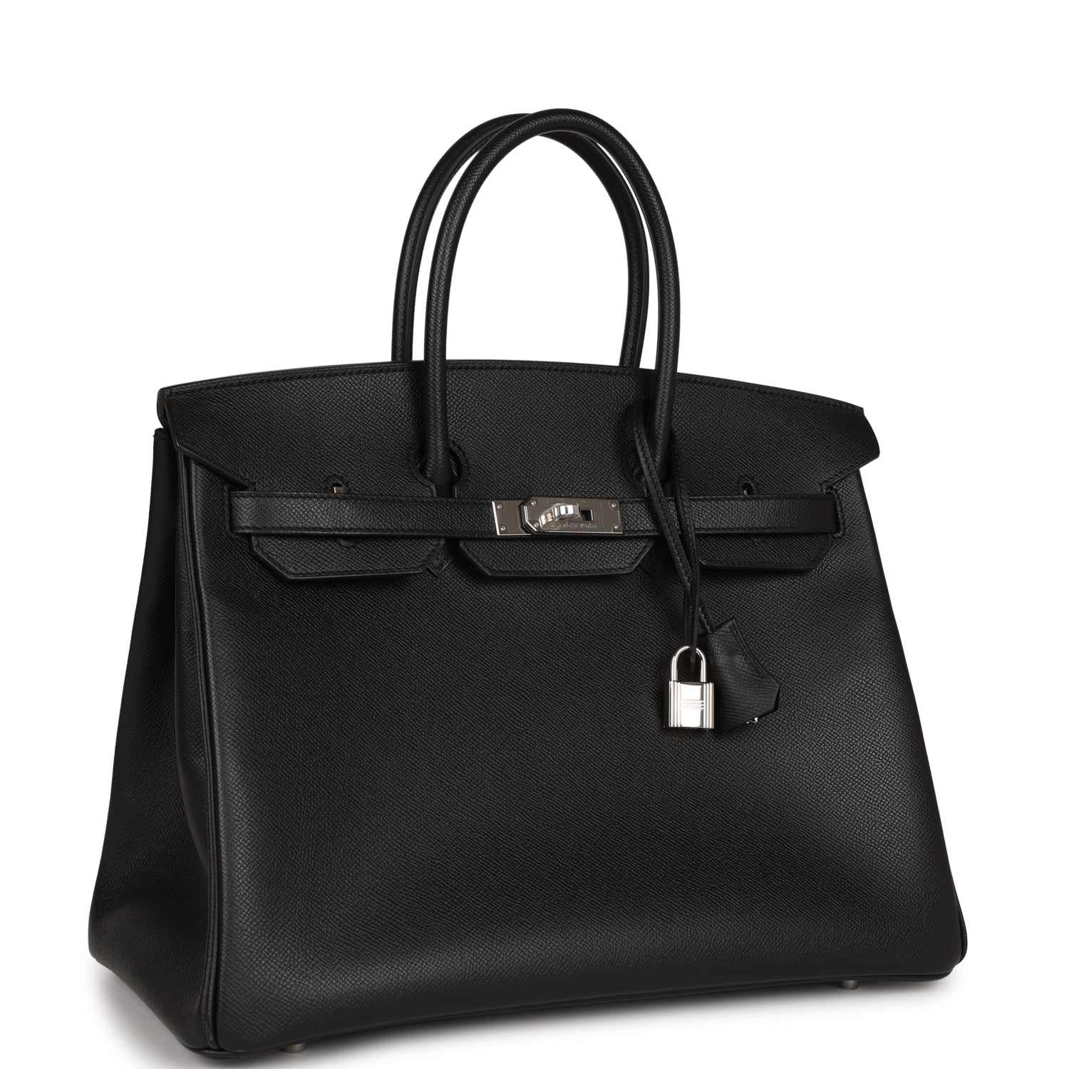 HMS Birkin 35 Black Epsom Palladium Hardware