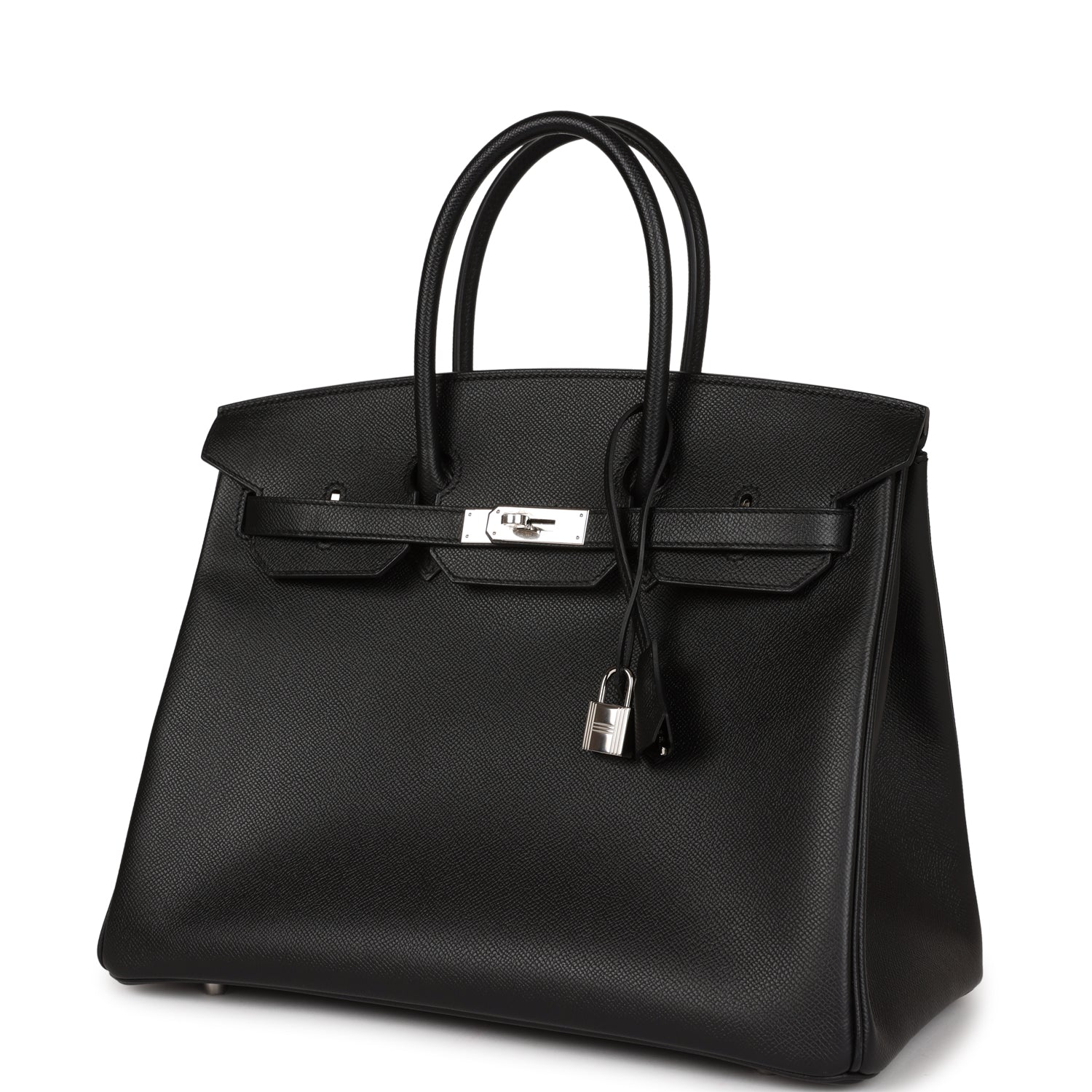 HMS Birkin 35 Black Epsom Palladium Hardware