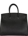 HMS Birkin 35 Black Epsom Palladium Hardware