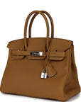 Top Quality HMS Birkin 30 Bronze D'Or Verso Togo Palladium Hardware