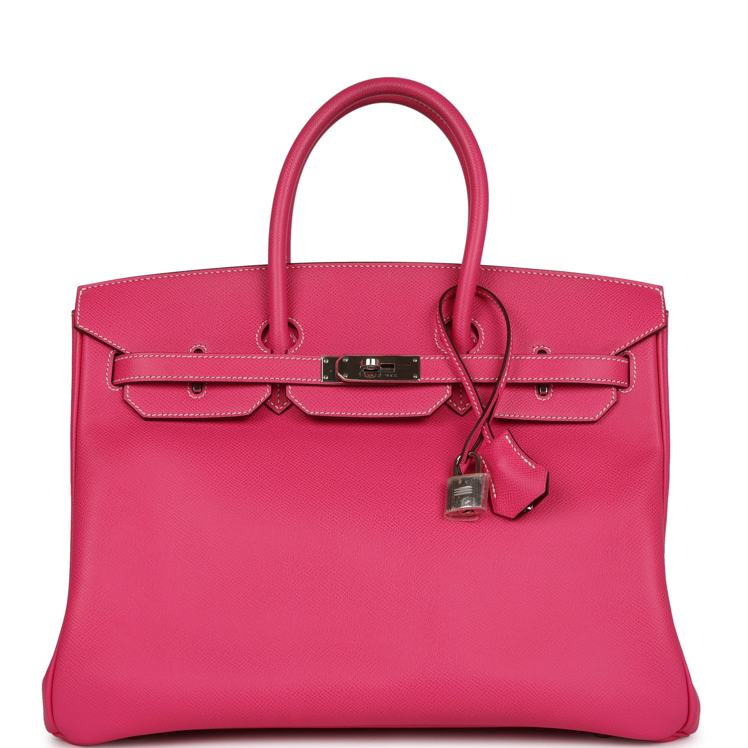 Top Quality HMS Birkin 35 Rose Tyrien Candy Epsom Palladium Hardware