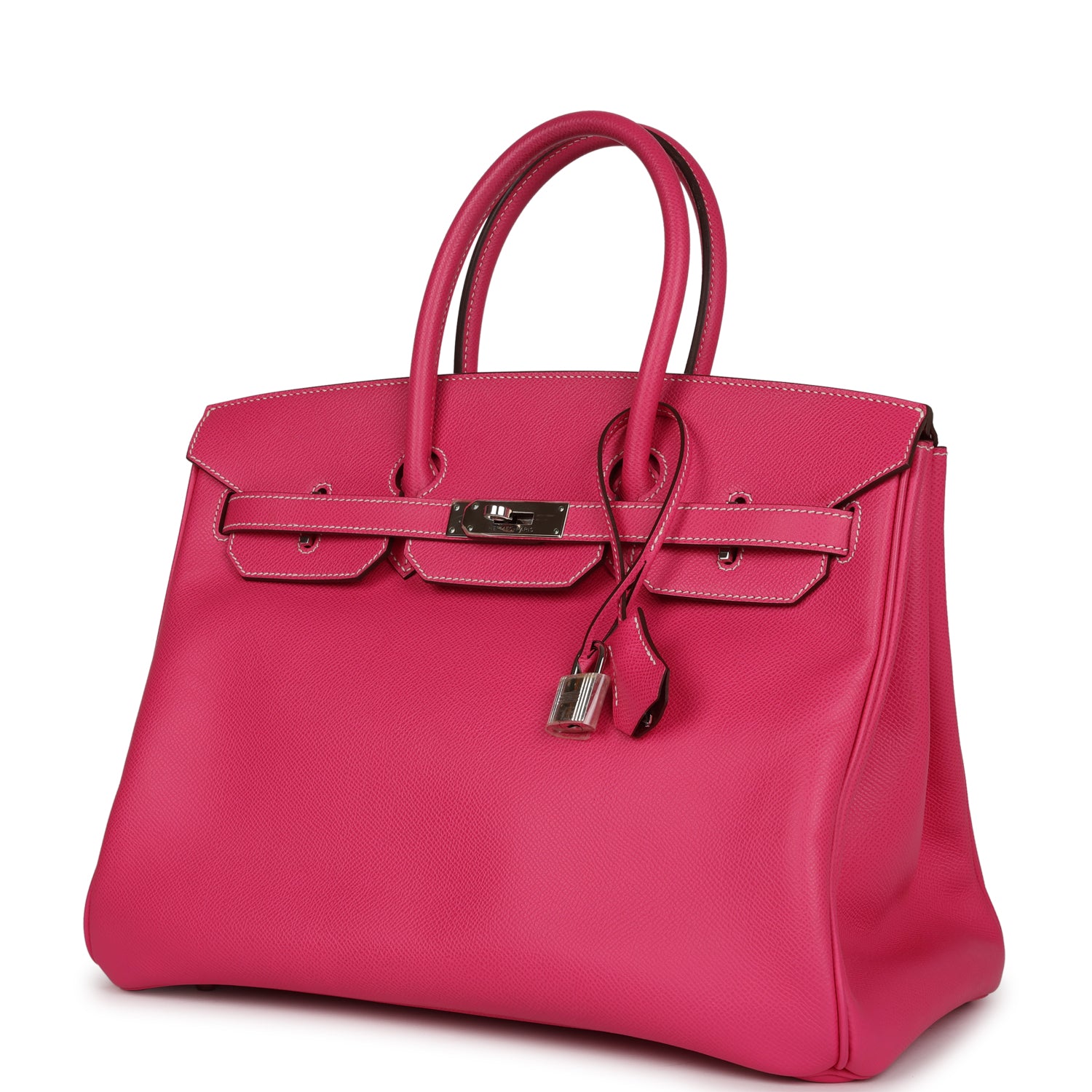 Top Quality HMS Birkin 35 Rose Tyrien Candy Epsom Palladium Hardware
