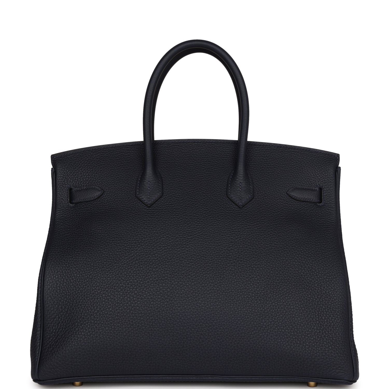 HMS Birkin 35 Bleu Nuit Togo Gold Hardware