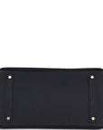 HMS Birkin 35 Bleu Nuit Togo Gold Hardware