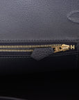 HMS Birkin 35 Bleu Nuit Togo Gold Hardware