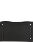 Top Quality HMS Birkin 35 Black Togo Rose Gold Hardware