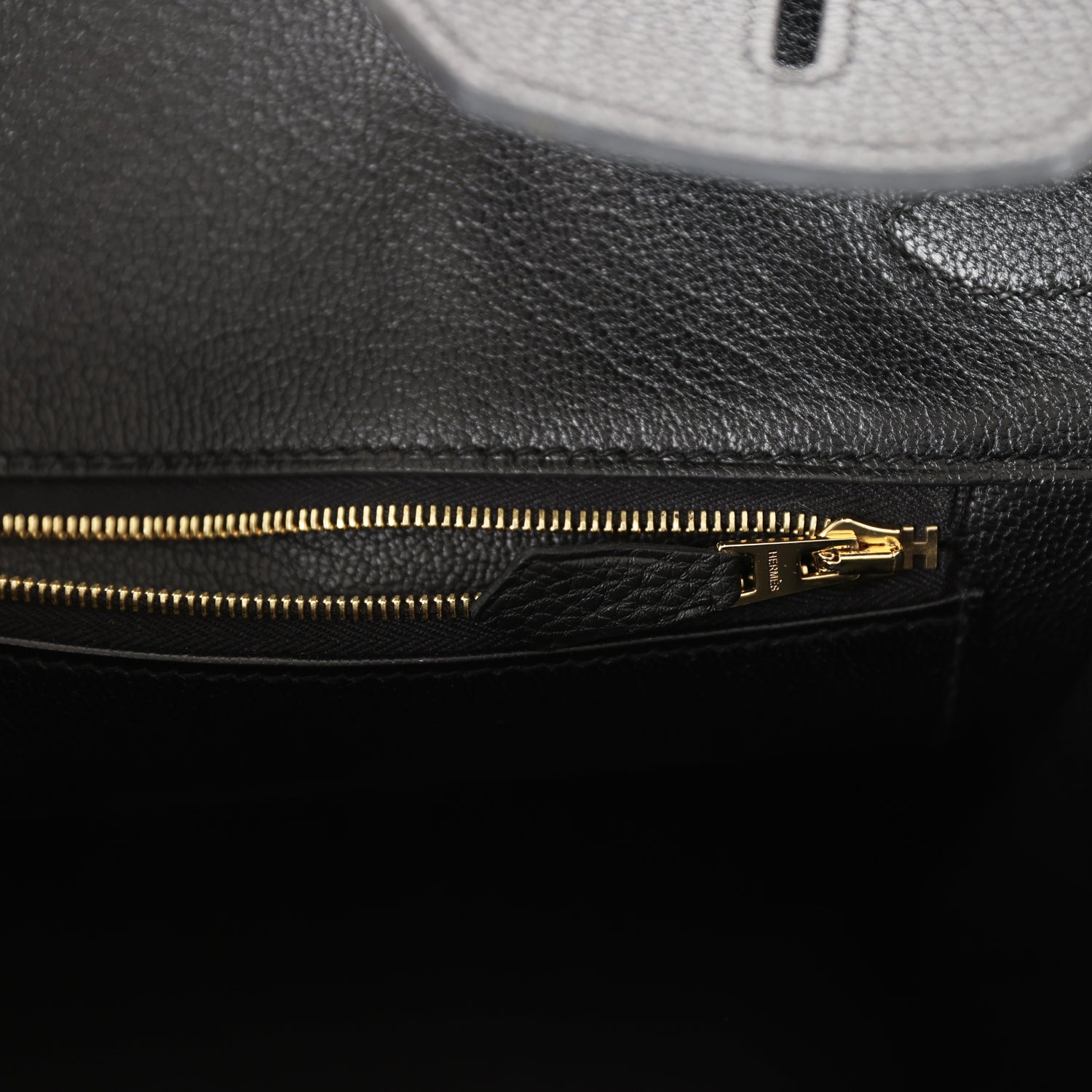 Top Quality HMS Birkin 35 Black Togo Rose Gold Hardware