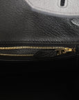 Top Quality HMS Birkin 35 Black Togo Rose Gold Hardware