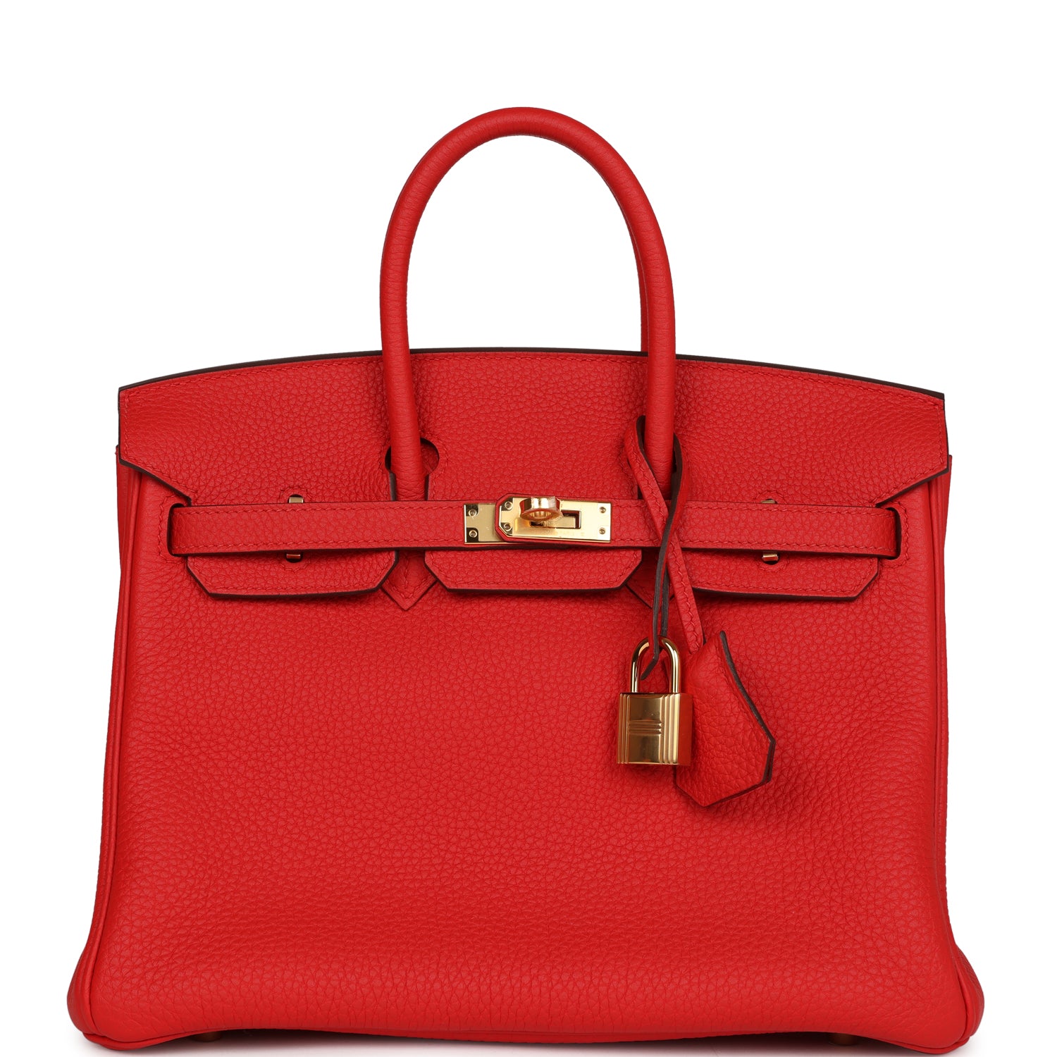 HMS Birkin 25 Rouge de Coeur Togo Gold Hardware