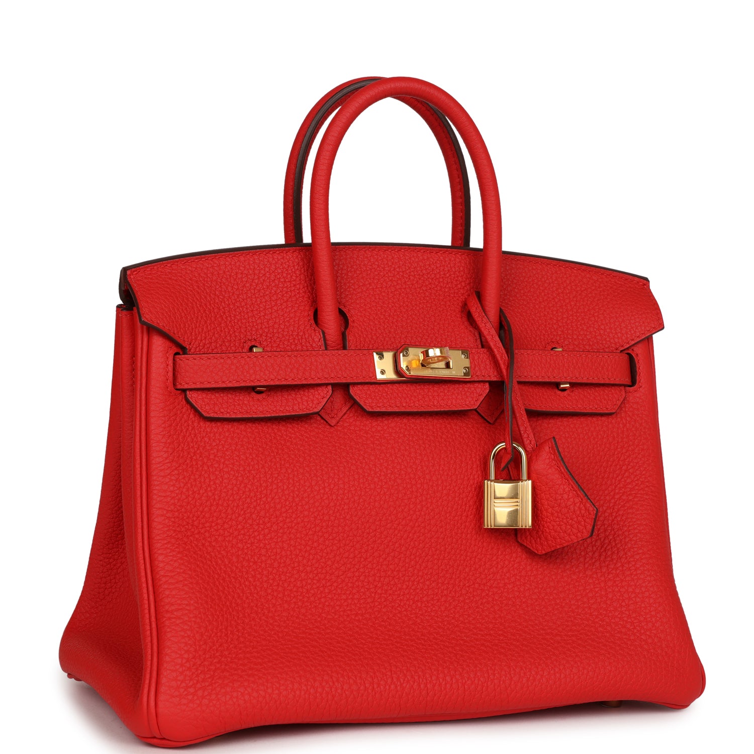 HMS Birkin 25 Rouge de Coeur Togo Gold Hardware