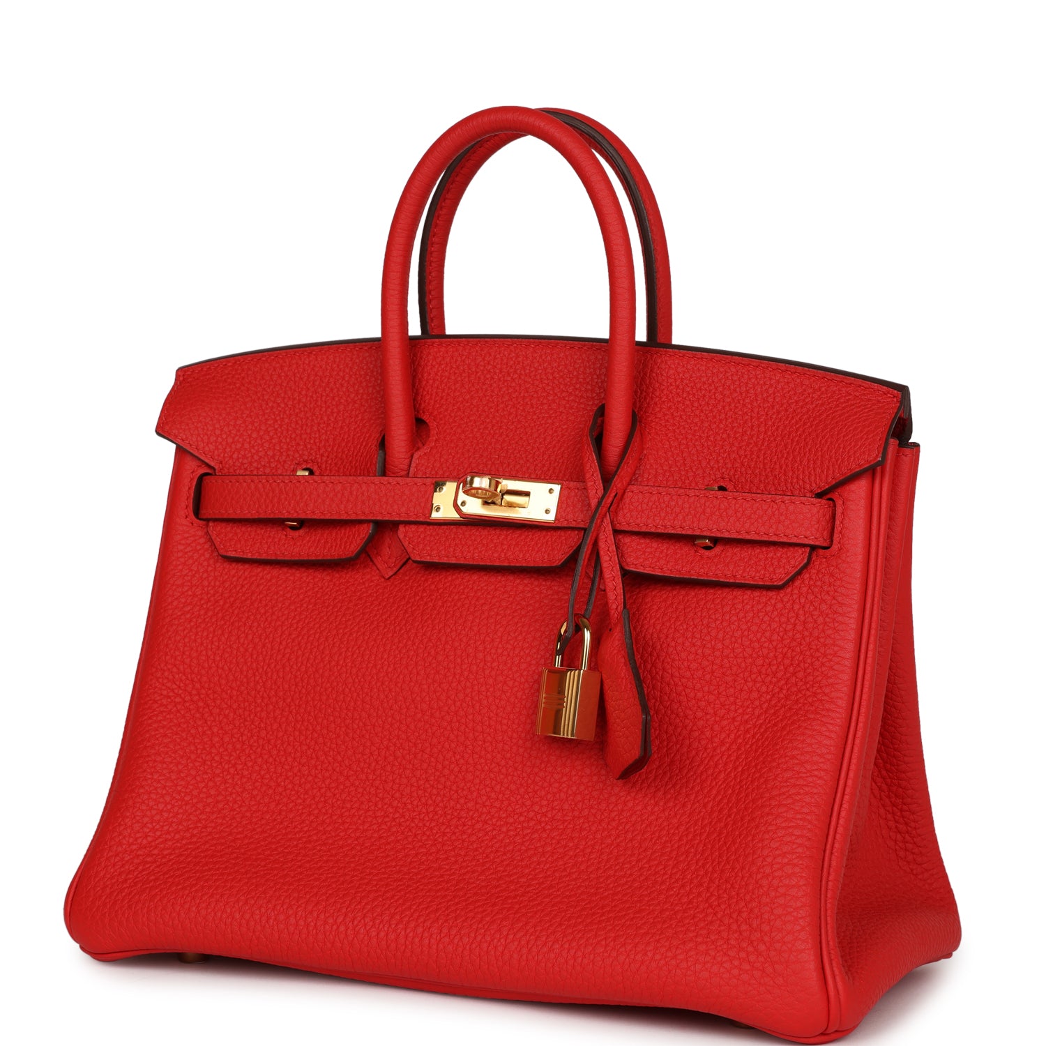 HMS Birkin 25 Rouge de Coeur Togo Gold Hardware