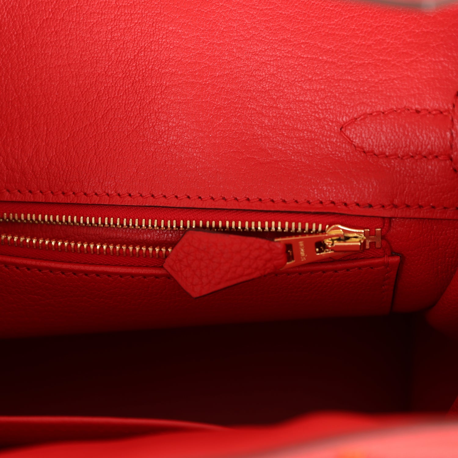 HMS Birkin 25 Rouge de Coeur Togo Gold Hardware