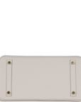 HMS Birkin 30 Gris Pale Epsom Gold Hardware