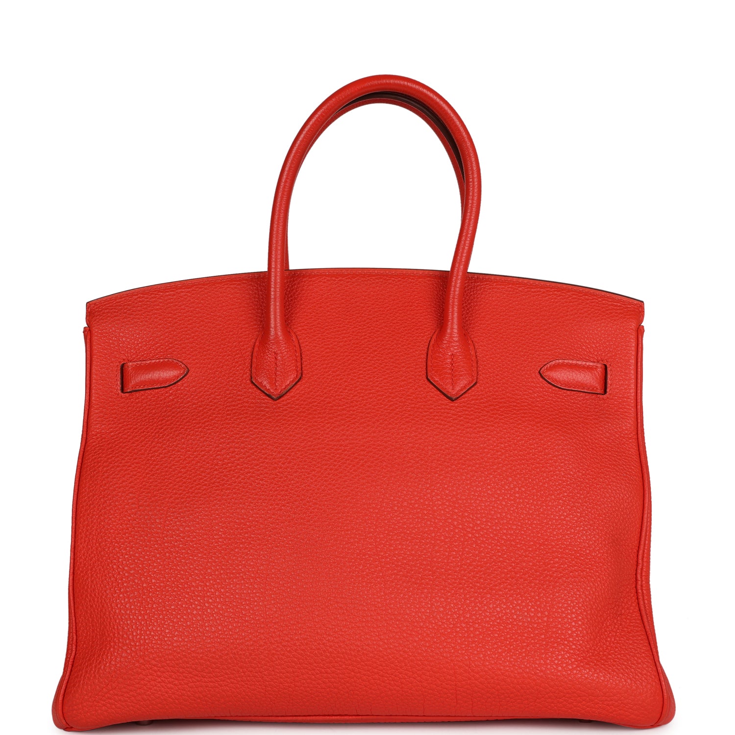 Top Quality HMS Birkin 35 Rouge Tomate Togo Palladium Hardware