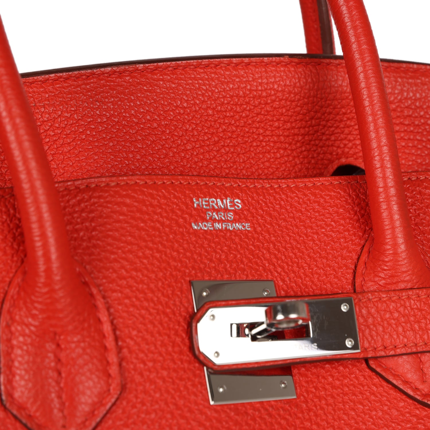Top Quality HMS Birkin 35 Rouge Tomate Togo Palladium Hardware