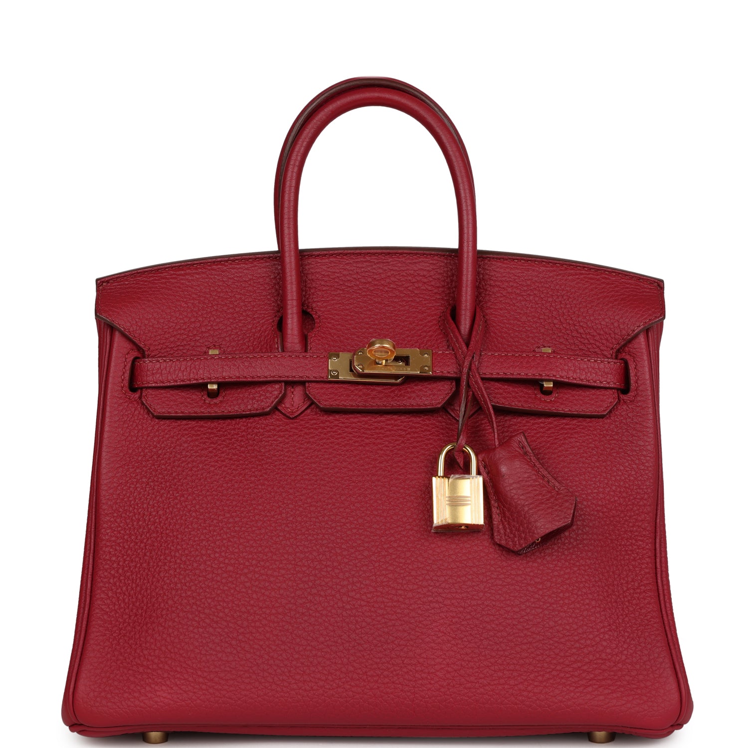 Top Quality HMS Birkin 25 Rubis Togo Gold Hardware