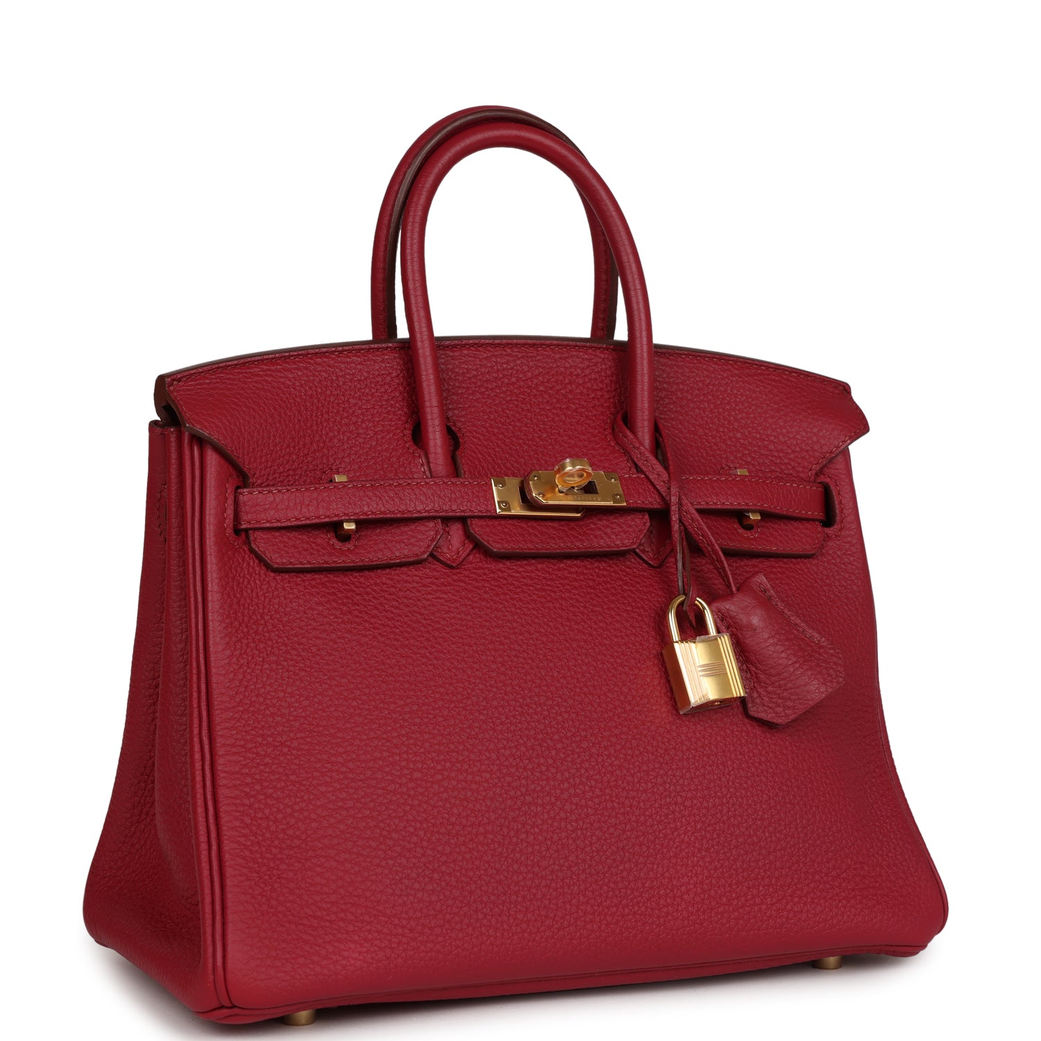 Top Quality HMS Birkin 25 Rubis Togo Gold Hardware