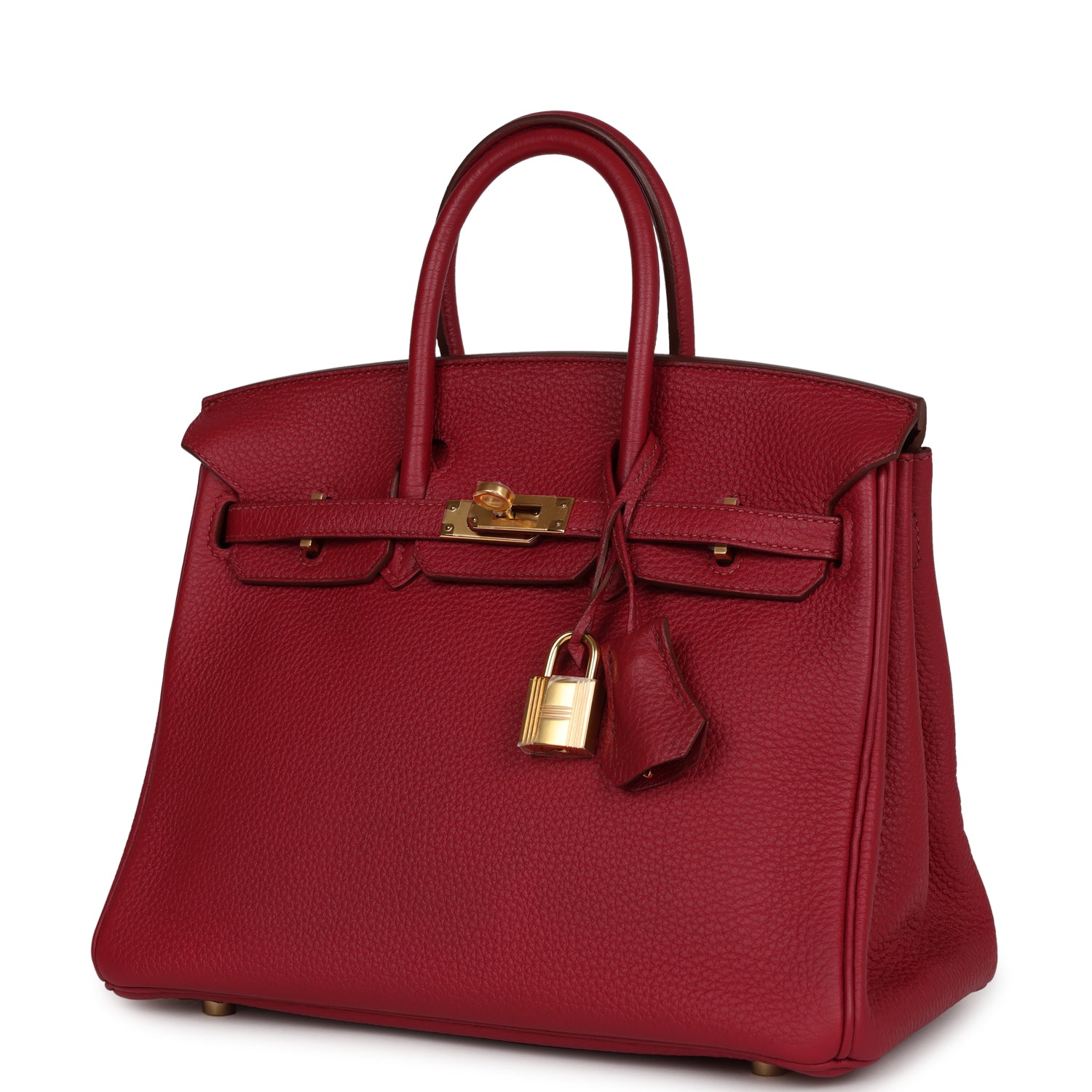 Top Quality HMS Birkin 25 Rubis Togo Gold Hardware